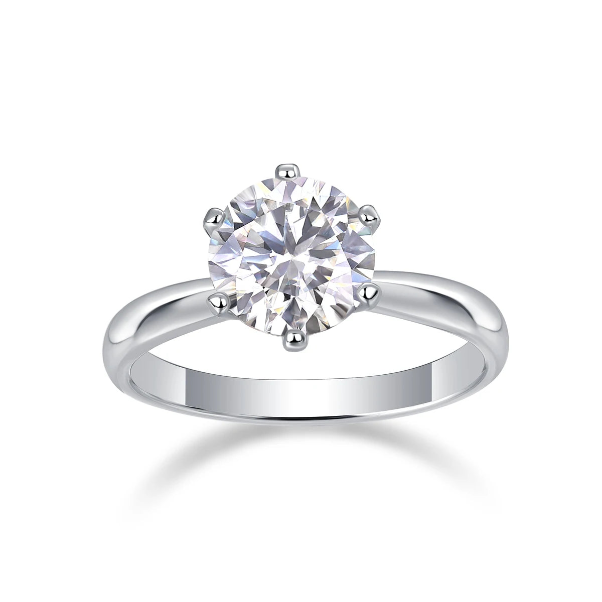 Eternal Gleam™ Moissanite Ring – 925 Sterling Silver - Top Elysian