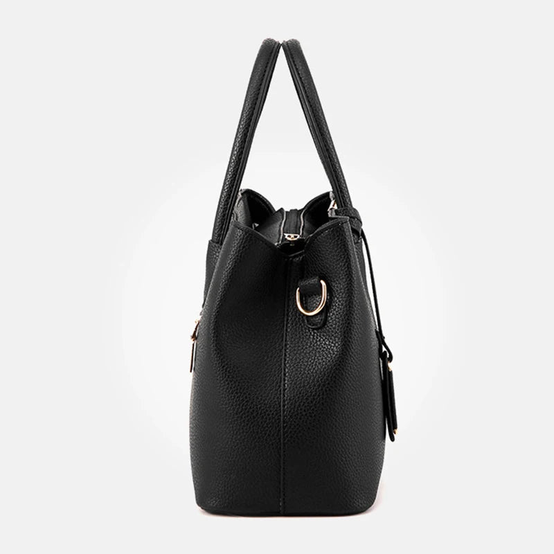 Modern Muse™ Soft PU Leather Tote Bag - Top Elysian