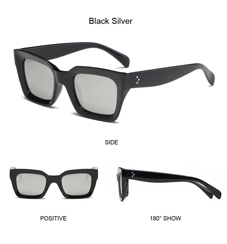 Shopaholic™ Mirror Square Sunglasses - Top Elysian