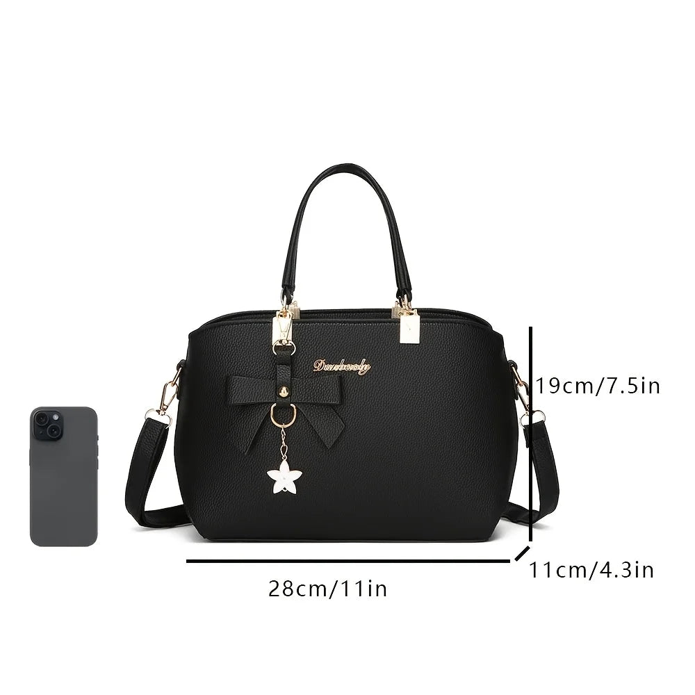 Belle Mode™ Bowknot Shoulder Tote Bag - Top Elysian
