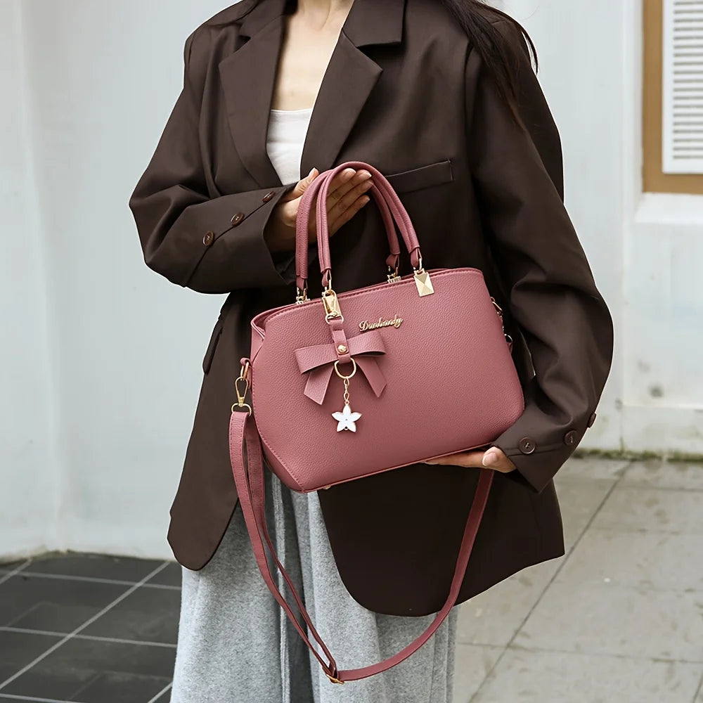 Belle Mode™ Bowknot Shoulder Tote Bag - Top Elysian