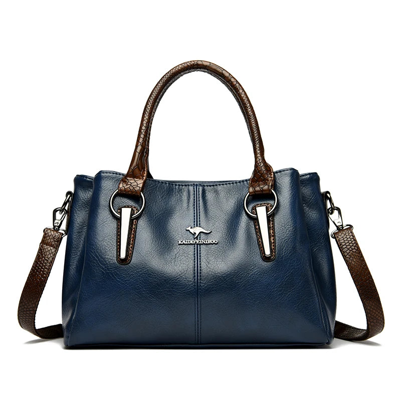 Veloura™ Luxe Soft Leather Tote Bag - Top Elysian