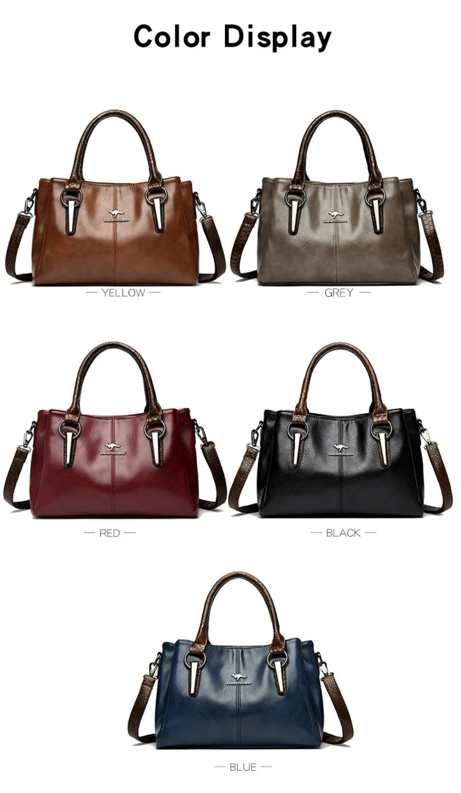 Veloura™ Luxe Soft Leather Tote Bag - Top Elysian