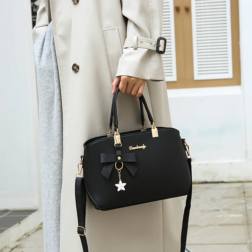 Belle Mode™ Bowknot Shoulder Tote Bag - Top Elysian