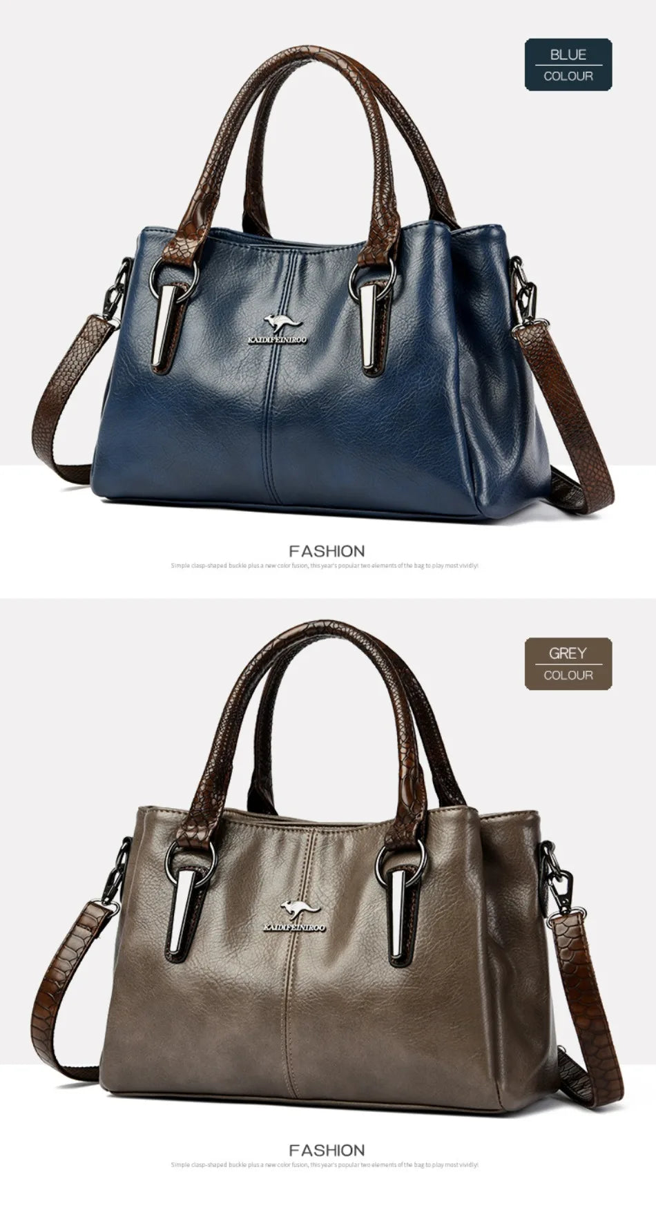 Veloura™ Luxe Soft Leather Tote Bag - Top Elysian