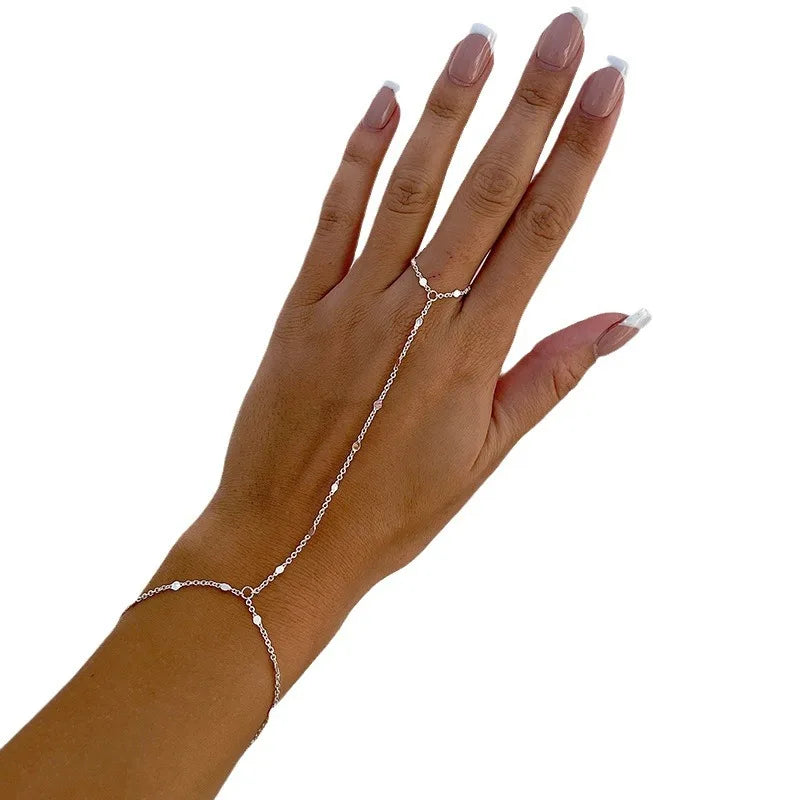 Solaira™ Chain Ring Bracelet - Top Elysian
